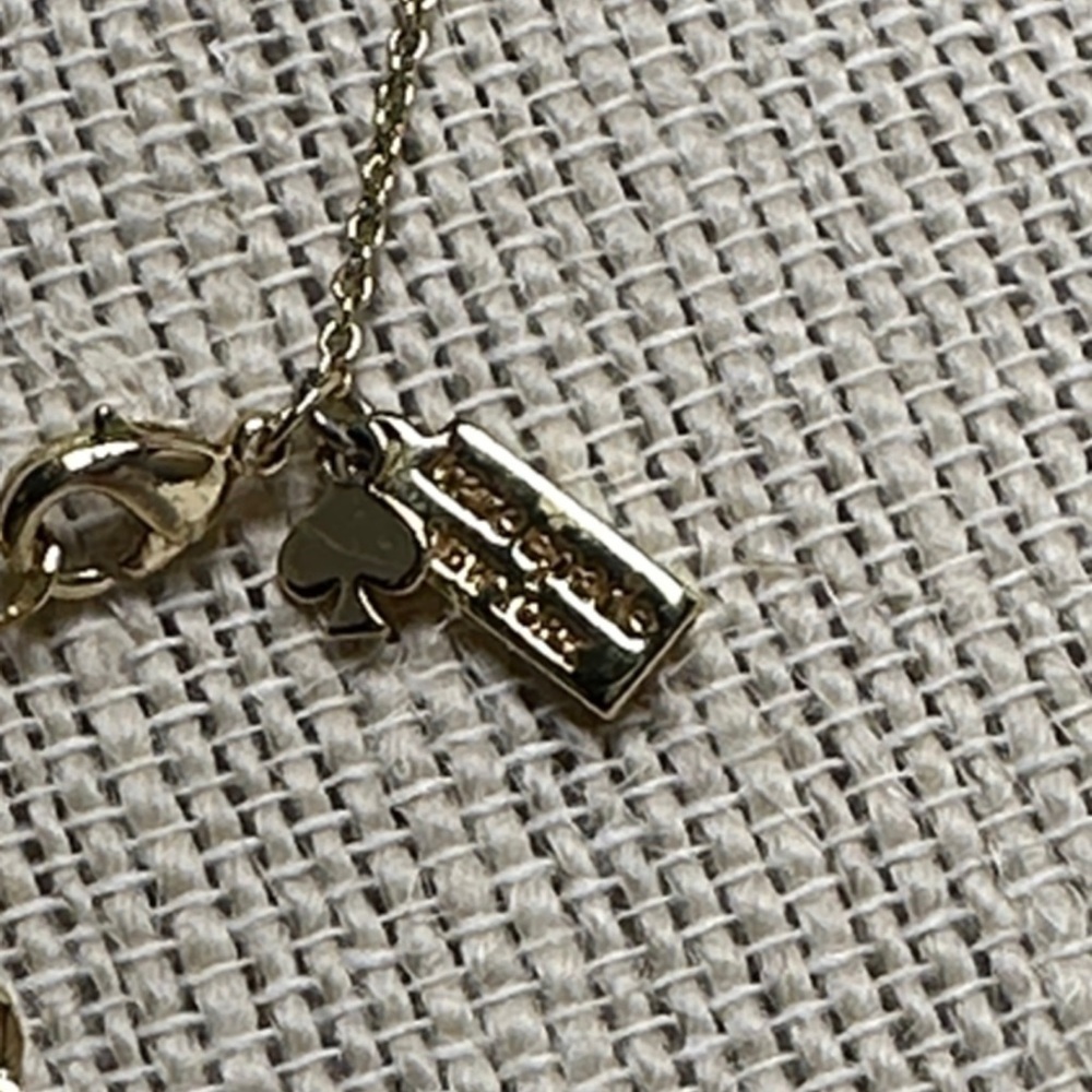 Kate Spade Gold Necklace with “J” Initial Pendant - 17” with 3” Extender - Picture 2 of 9